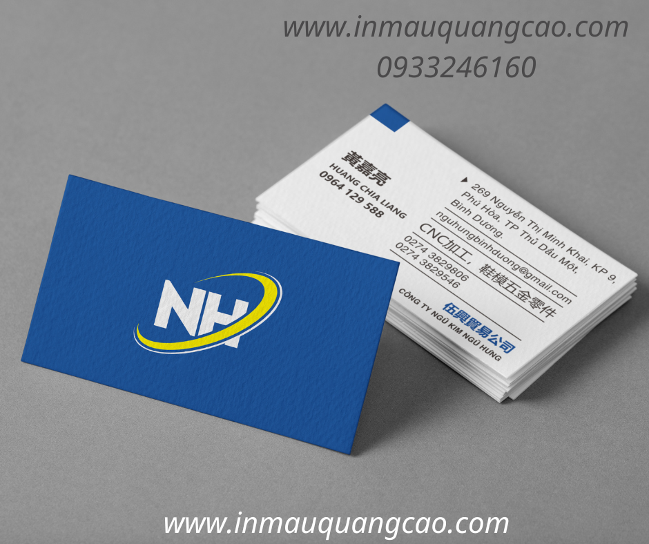 In card visit tiếng trung tại Thủ Dầu Một Bình Dương
